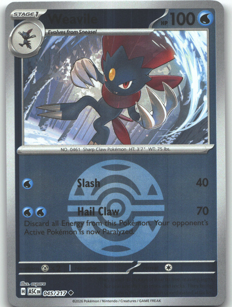 Weavile - 045/217 (Dusk Ball)