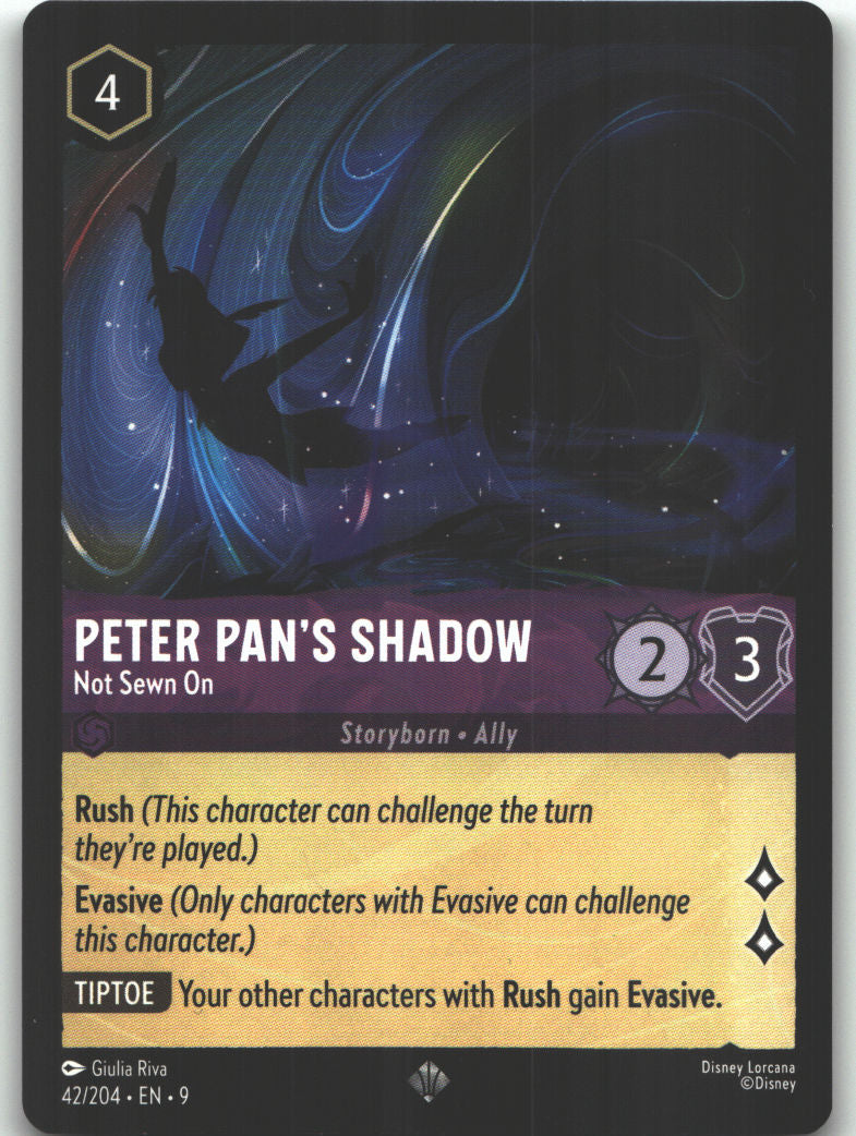 Peter Pan's Shadow - Not Sewn On
