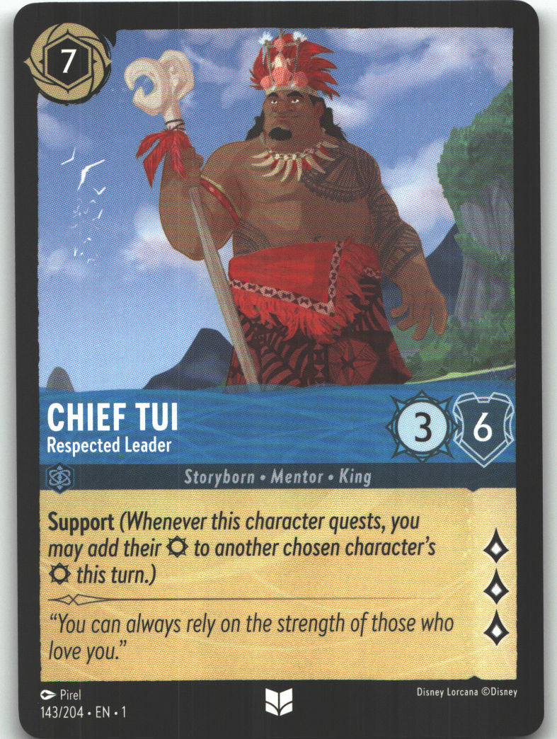 Chief Tui - Respected Leader