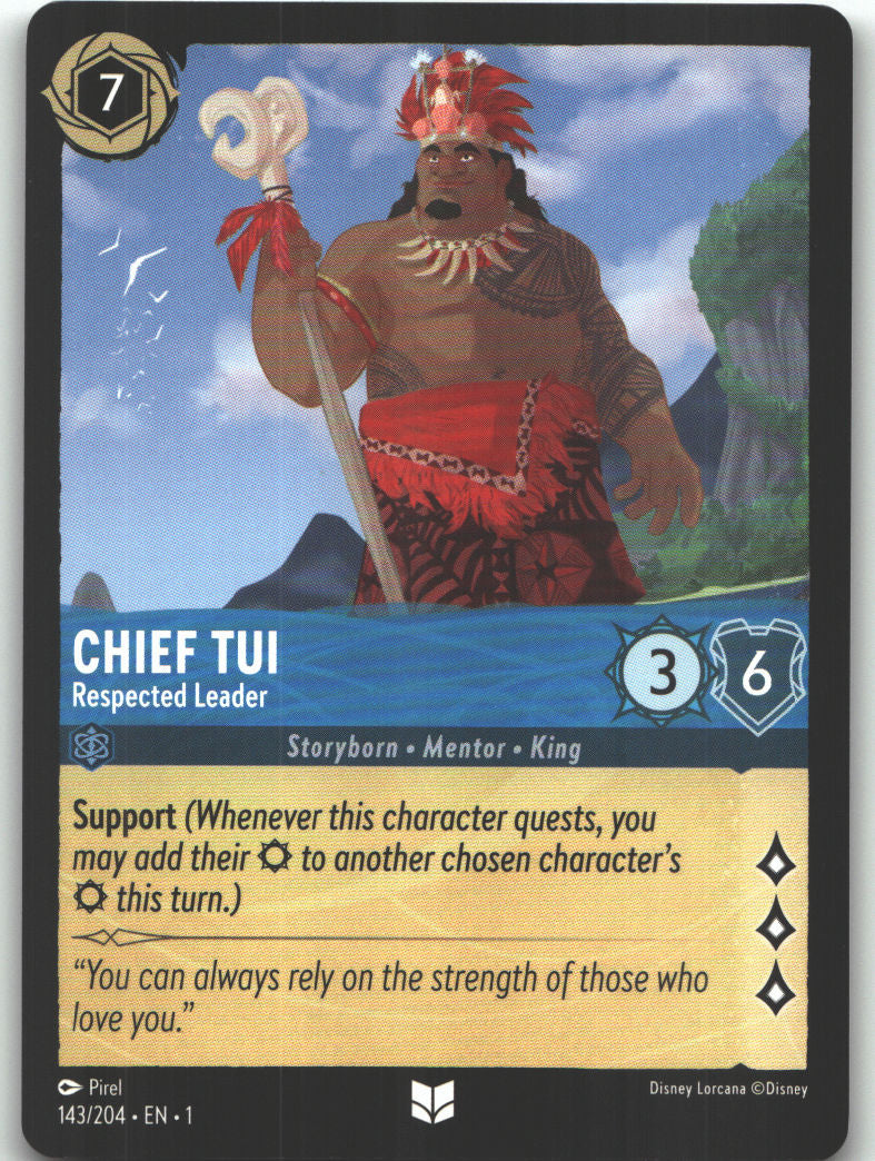 Chief Tui - Respected Leader