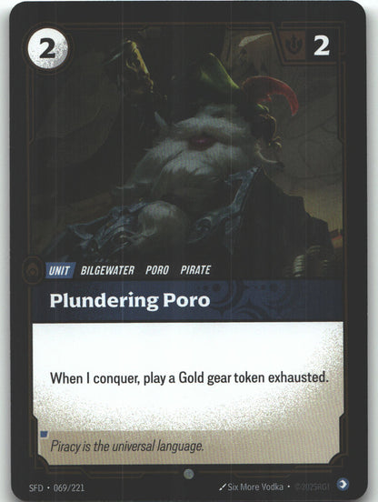 Plundering Poro