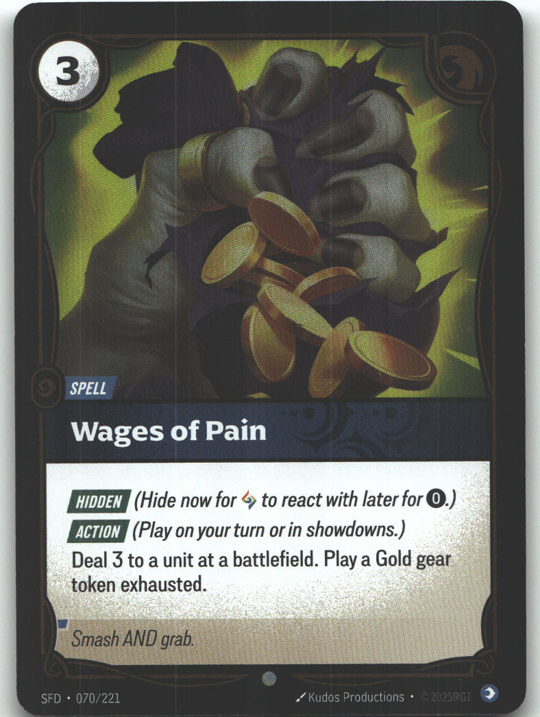 Wages of Pain