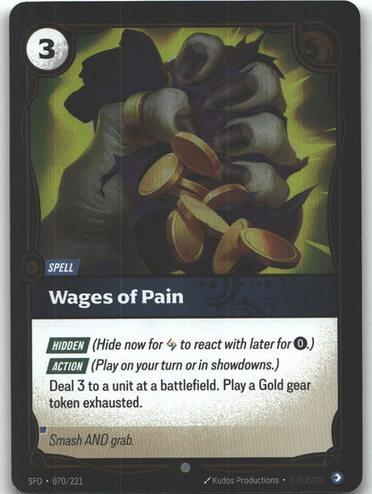 Wages of Pain