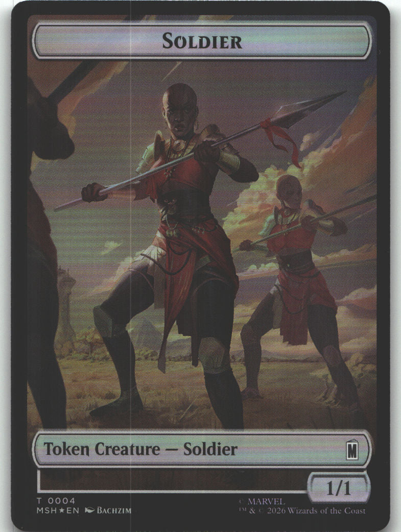 Soldier // Insect Double-Sided Token