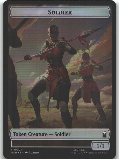 Soldier // Insect Double-Sided Token
