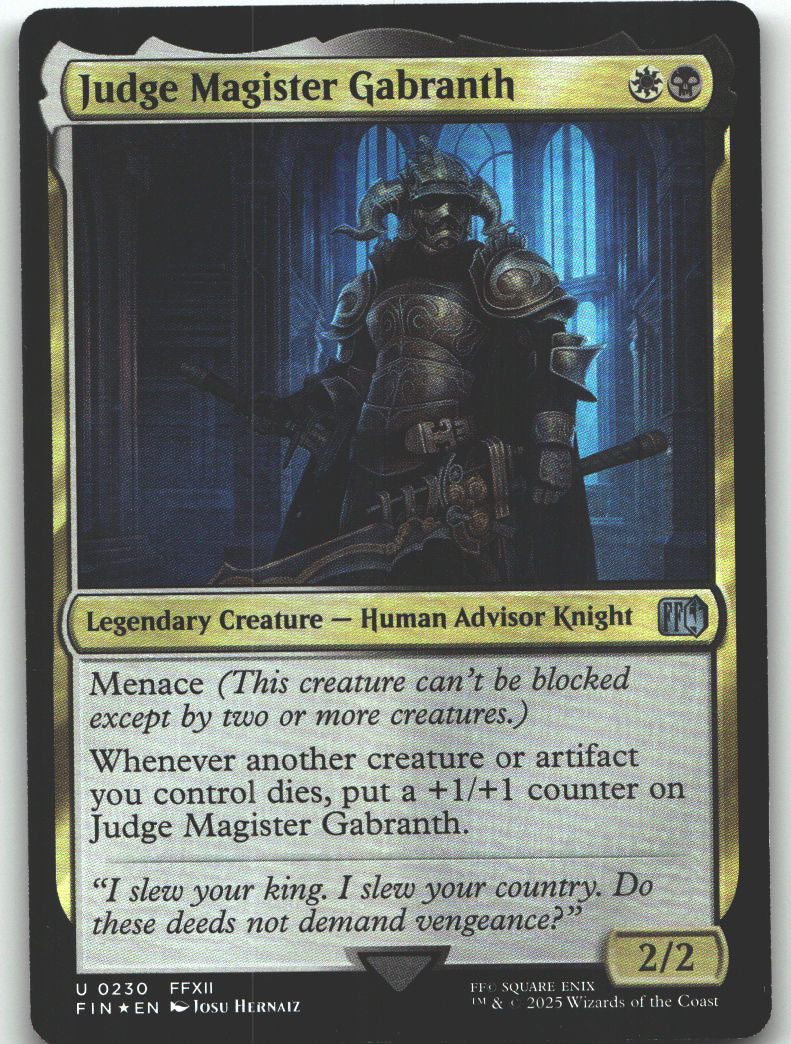 Judge Magister Gabranth