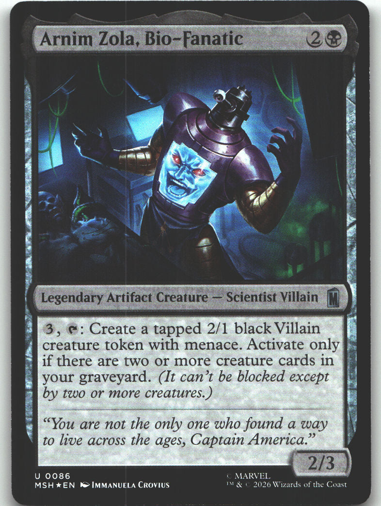 Arnim Zola, Bio-Fanatic