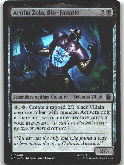 Arnim Zola, Bio-Fanatic