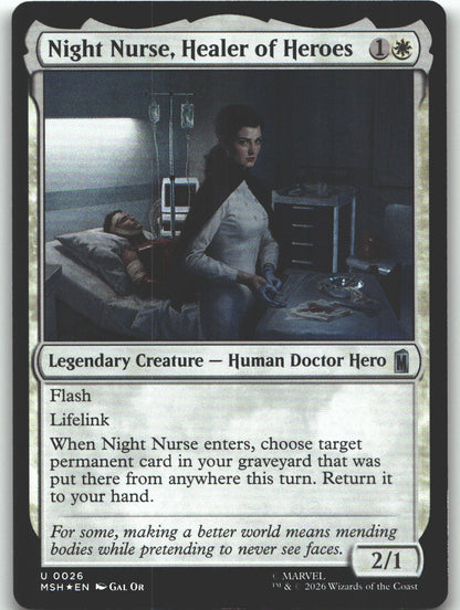 Night Nurse, Healer of Heroes