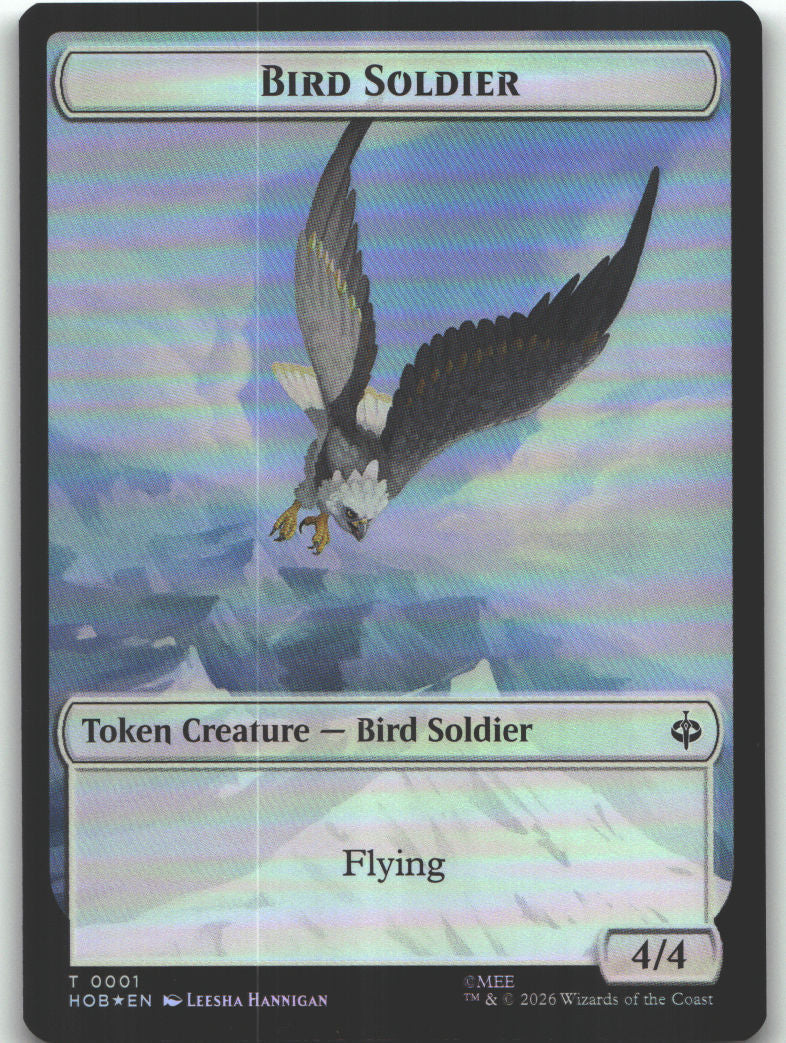 Bird Soldier // Axe Double-Sided Token