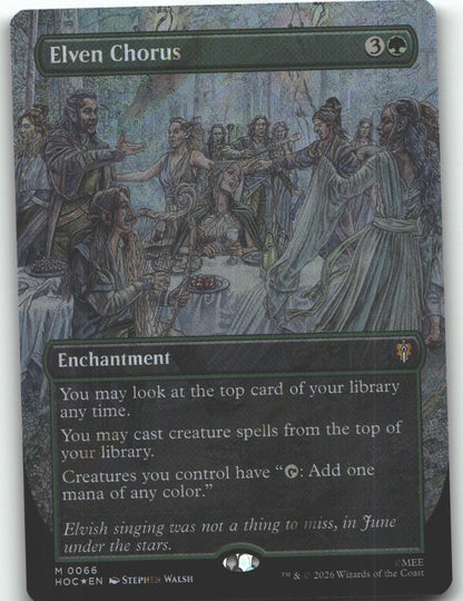 Elven Chorus (Borderless) (Surge Foil)