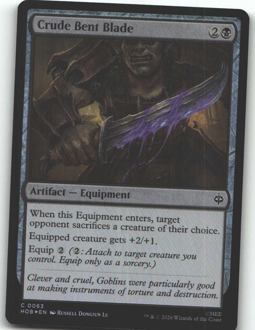 Crude Bent Blade