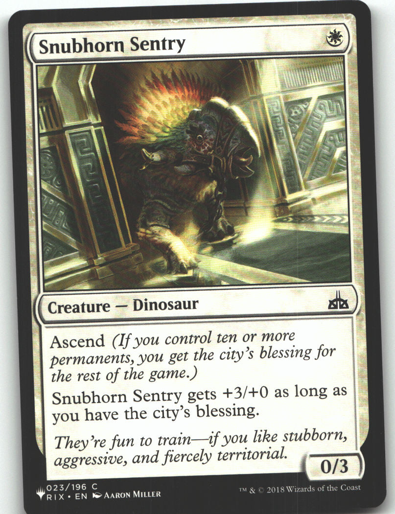 Snubhorn Sentry