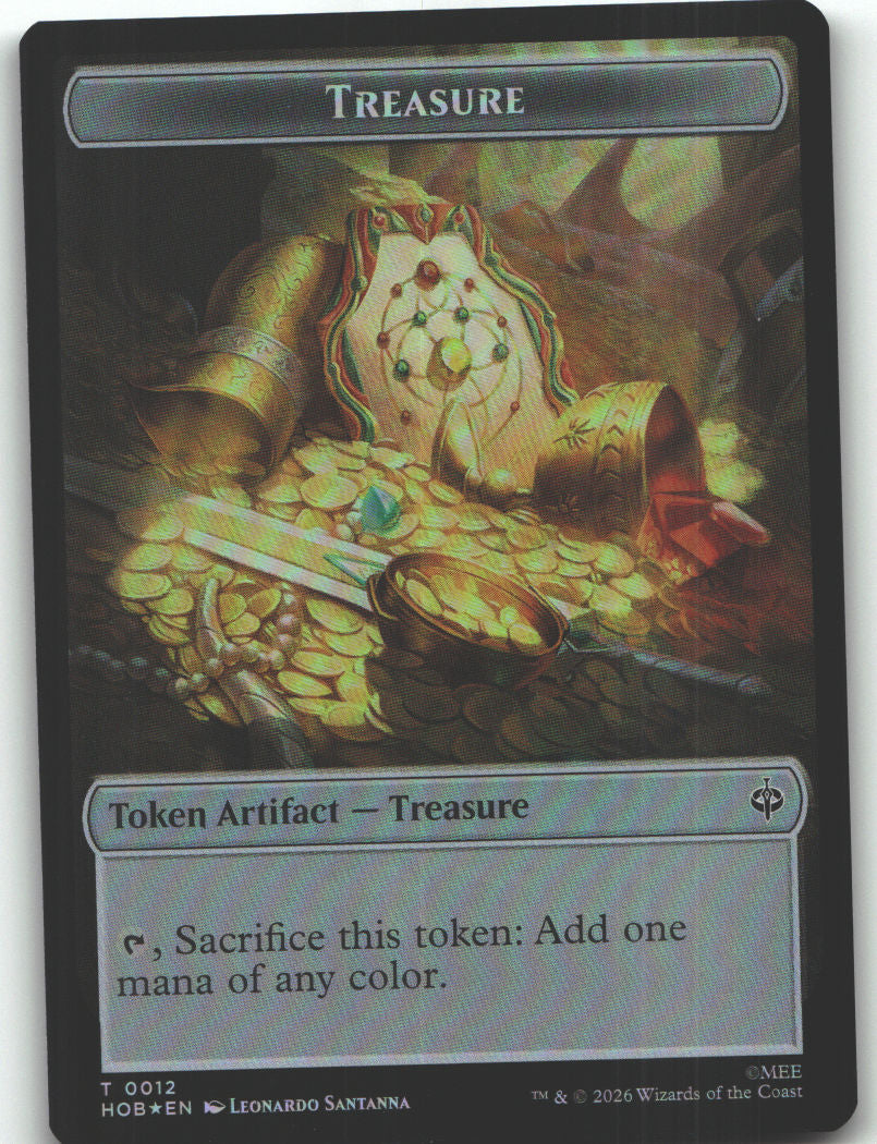 Human Soldier // Treasure (0012) Double-Sided Token