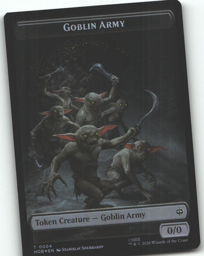 Human Soldier // Goblin Army (0004) Double-Sided Token