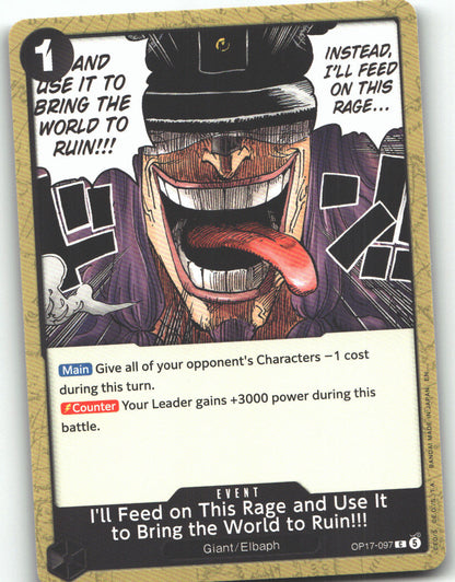 I'll Feed on This Rage and Use It to Bring the World to Ruin!!!