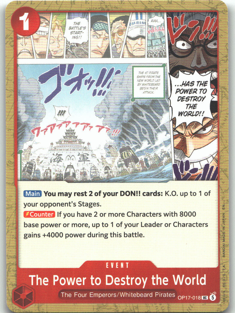 The Power to Destroy the World