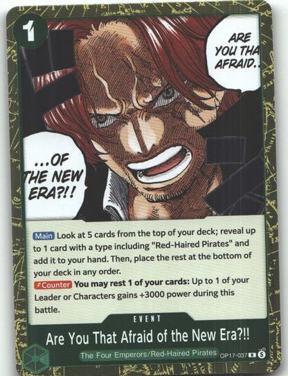 Are You That Afraid of the New Era?!