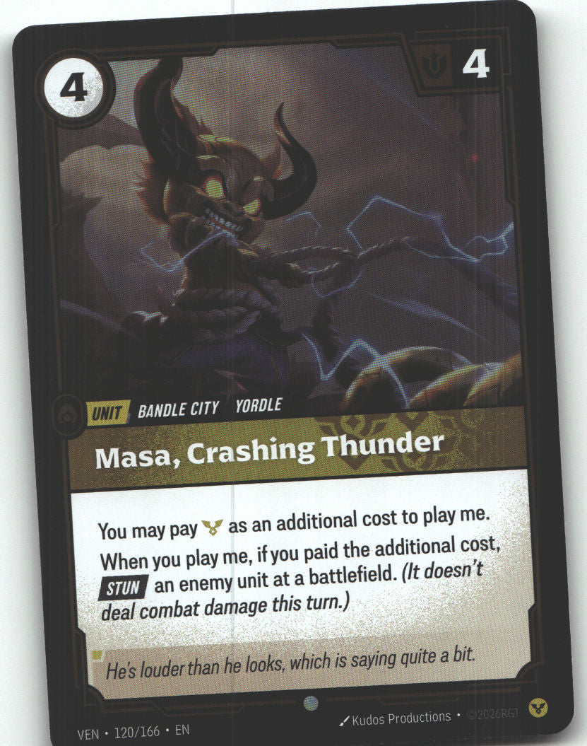 Masa, Crashing Thunder