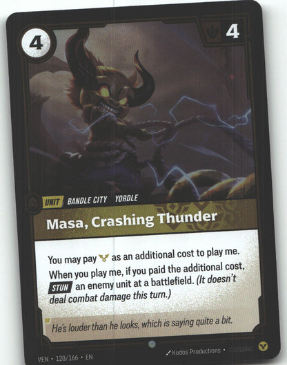 Masa, Crashing Thunder