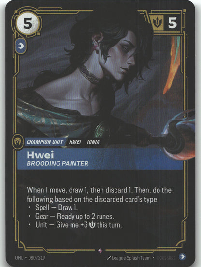 Hwei, Brooding Painter