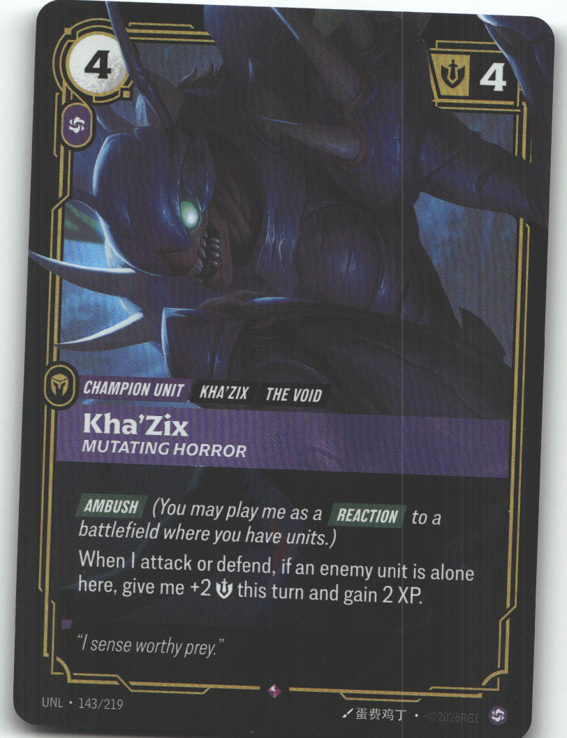 Kha'Zix, Mutating Horror | Near Mint / English / Foil