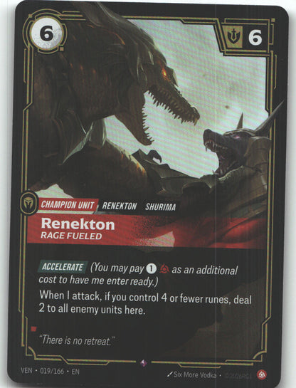 Renekton, Rage Fueled