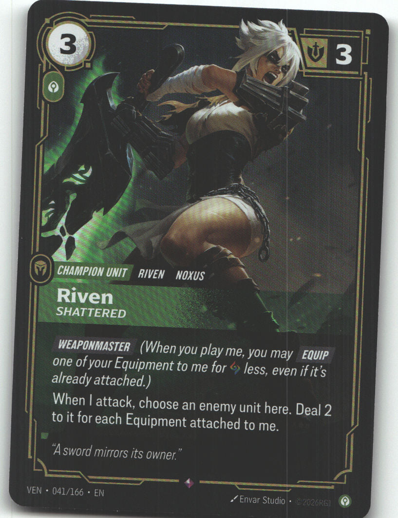 Riven, Shattered