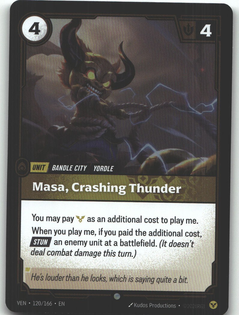 Masa, Crashing Thunder