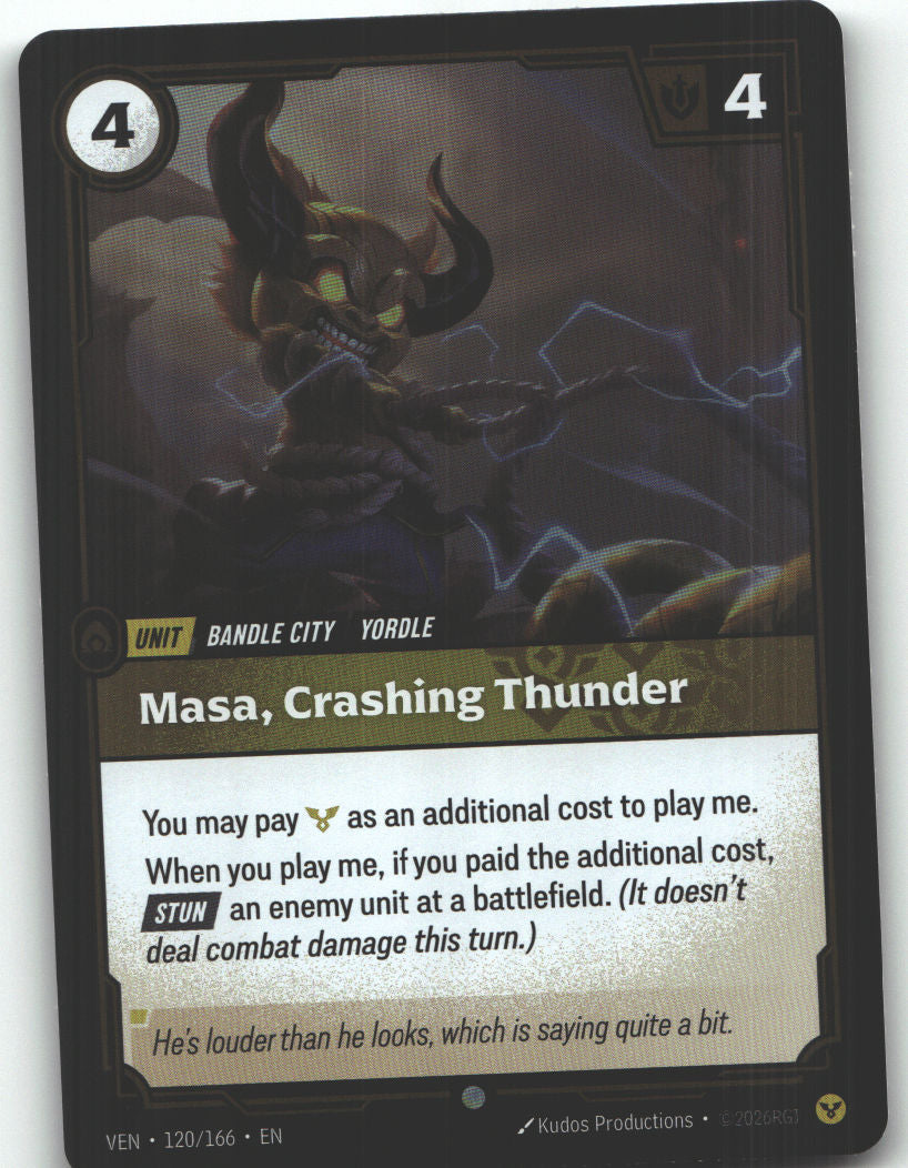 Masa, Crashing Thunder