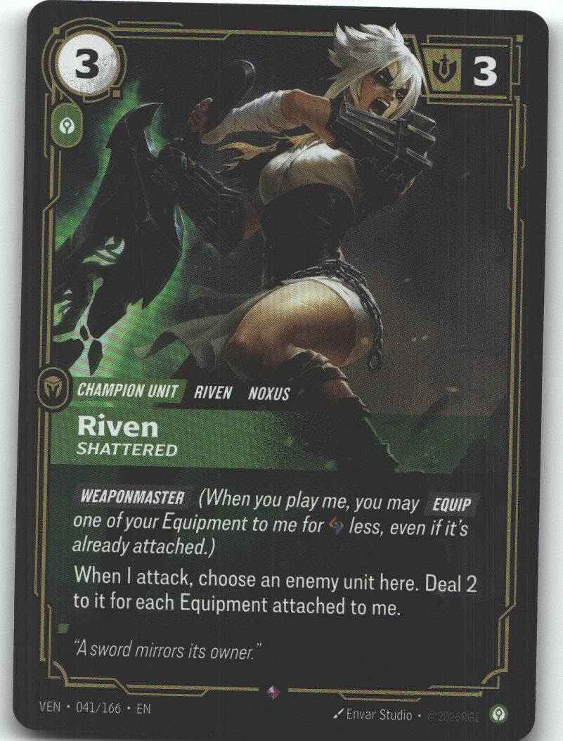 Riven, Shattered