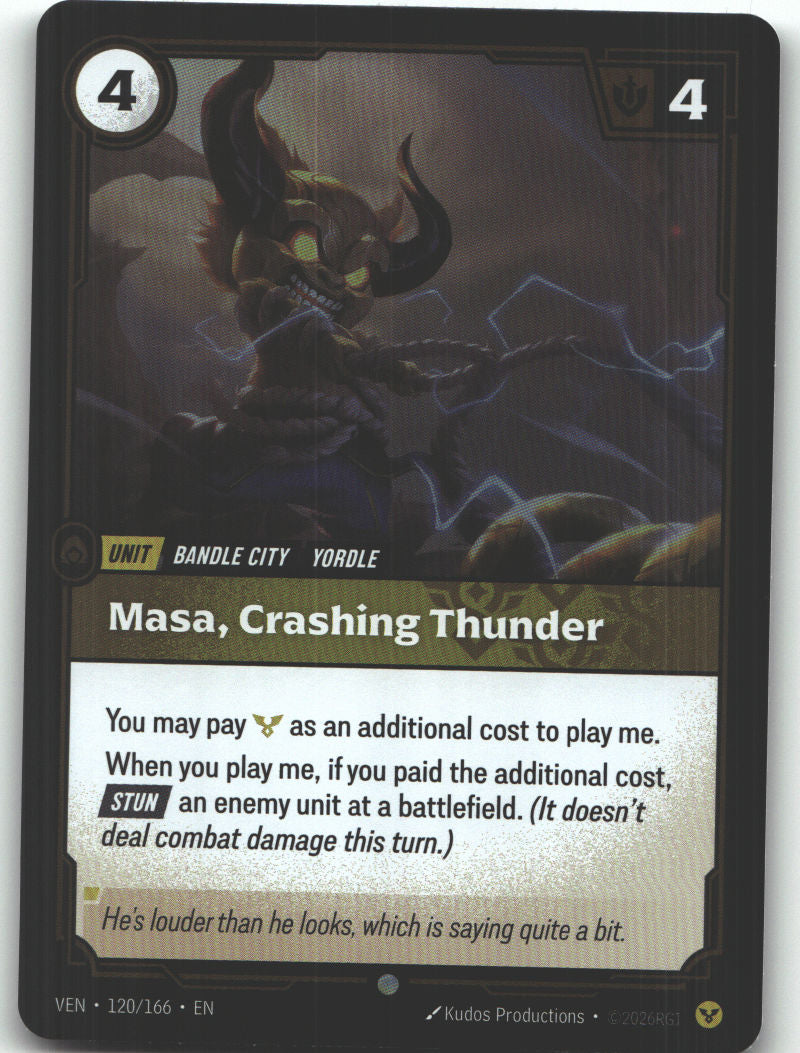 Masa, Crashing Thunder