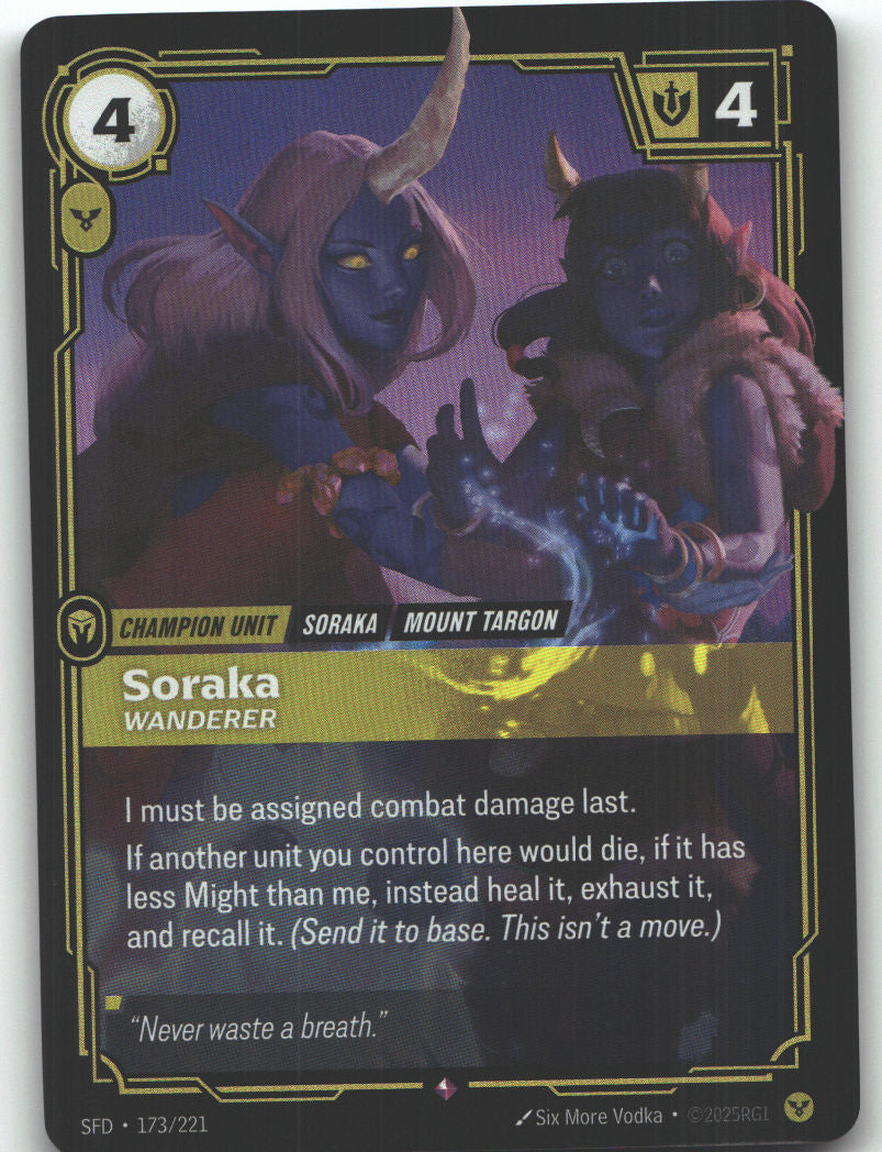 Soraka, Wanderer