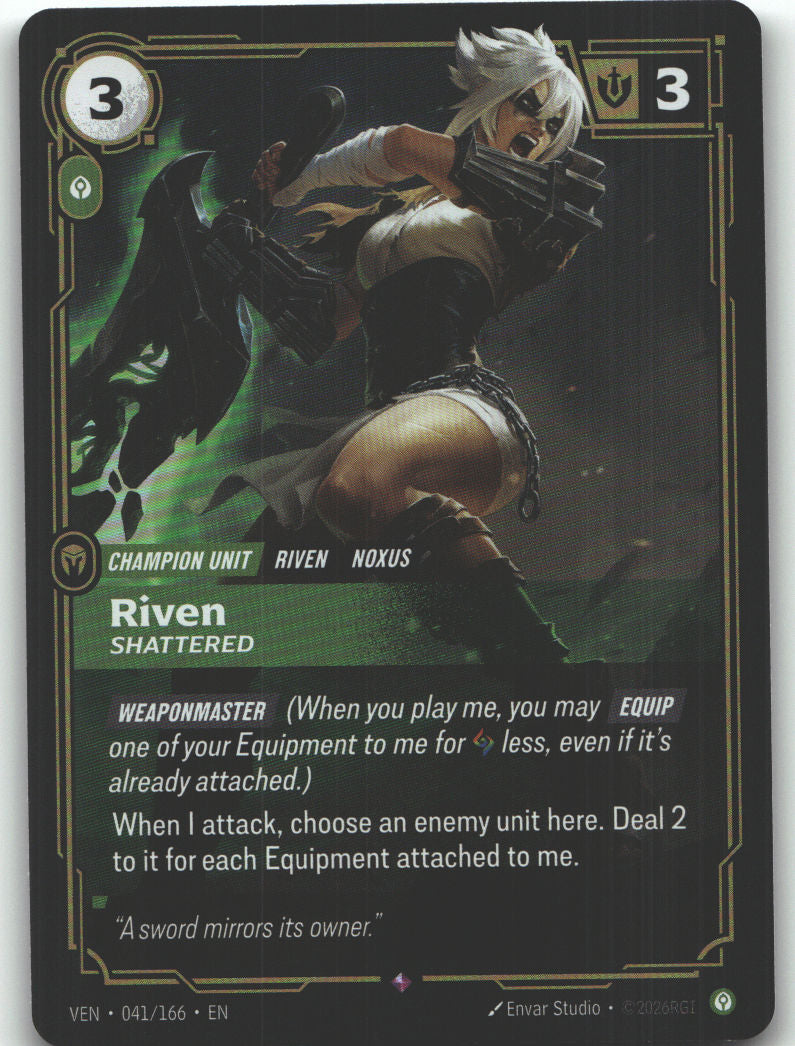 Riven, Shattered