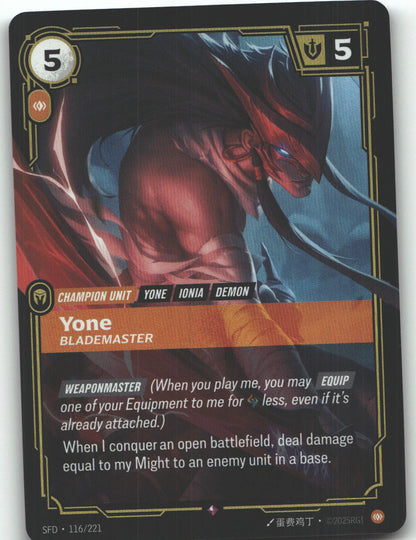 Yone, Blademaster