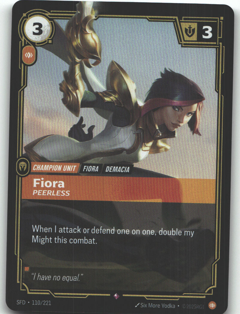 Fiora, Peerless
