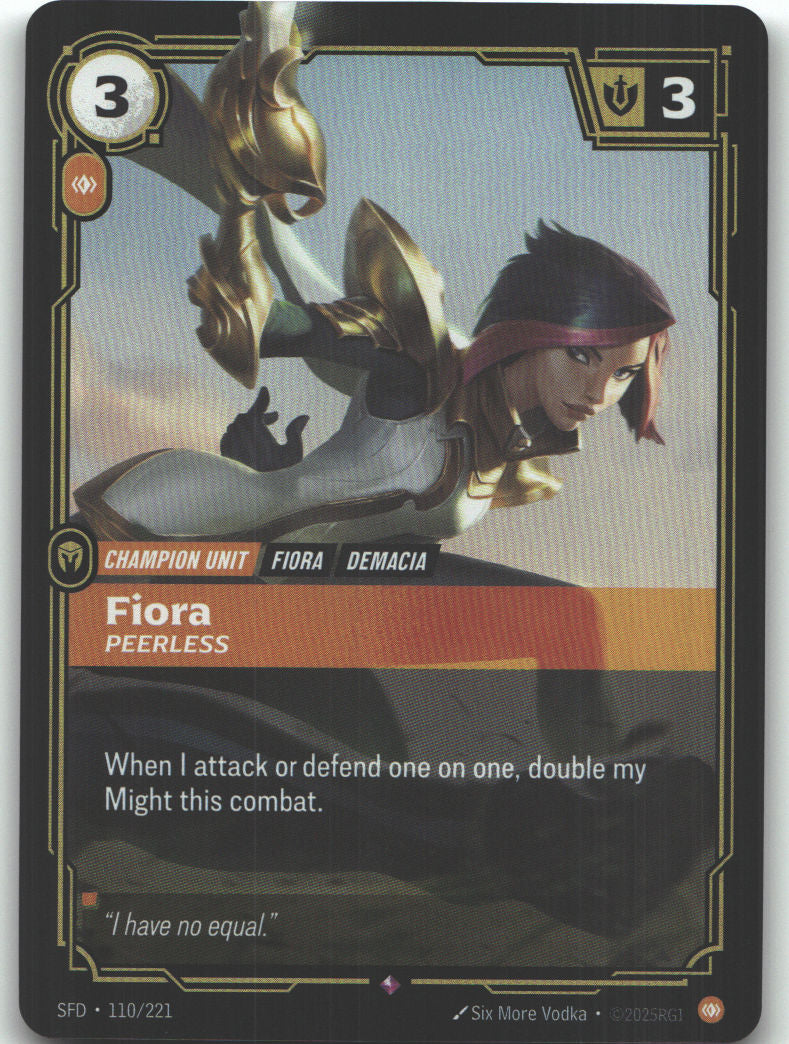 Fiora, Peerless