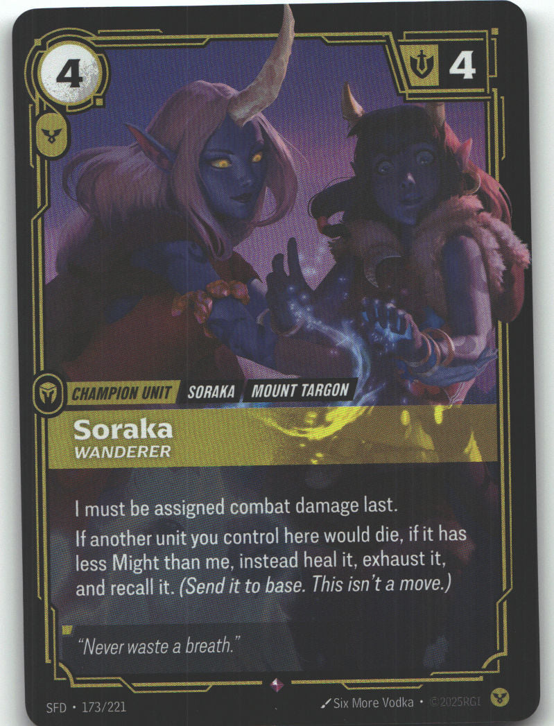 Soraka, Wanderer