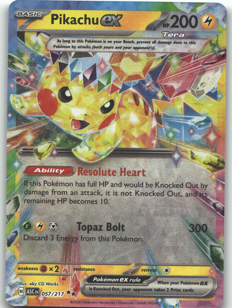 Pikachu ex - 057/217