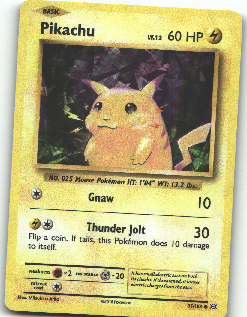 Pikachu - 35/108 (Cracked Ice Holo)
