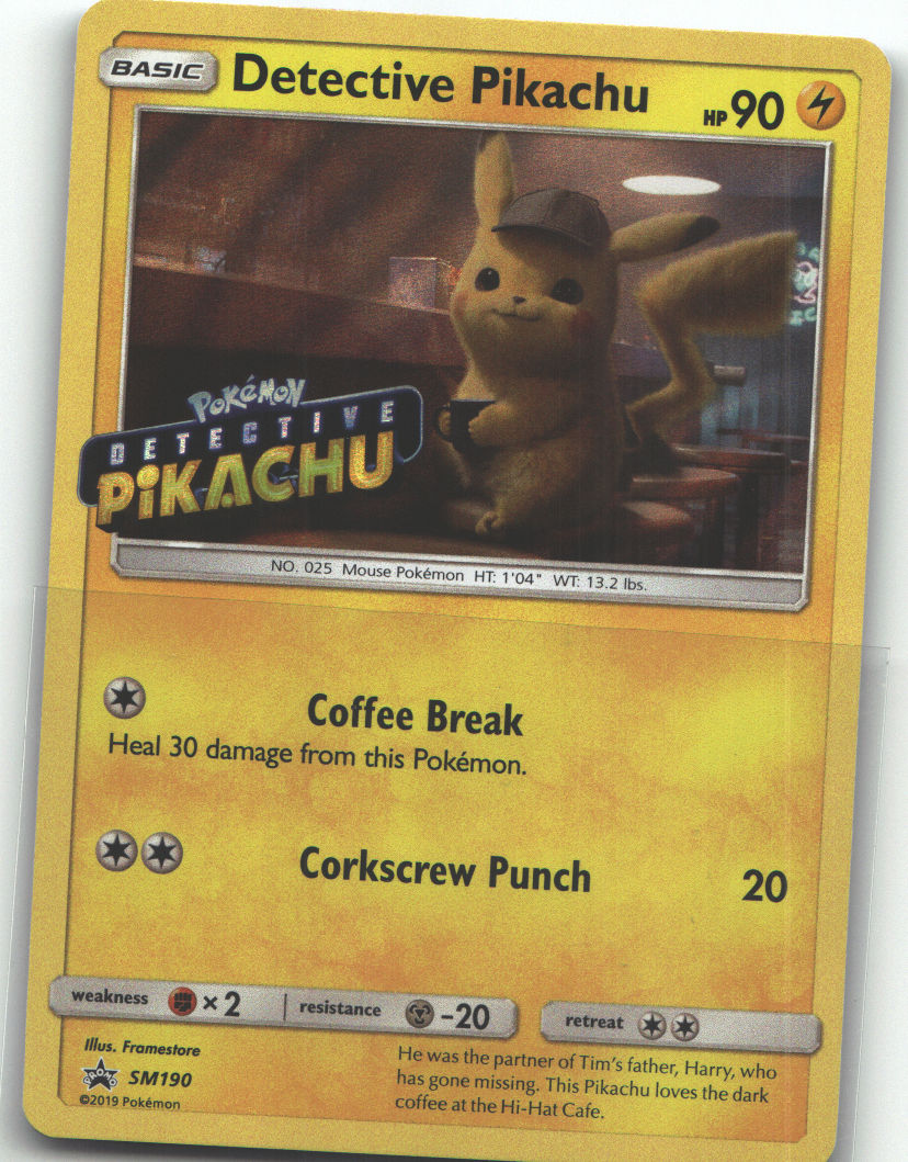 Detective Pikachu - SM190 (Stamped)