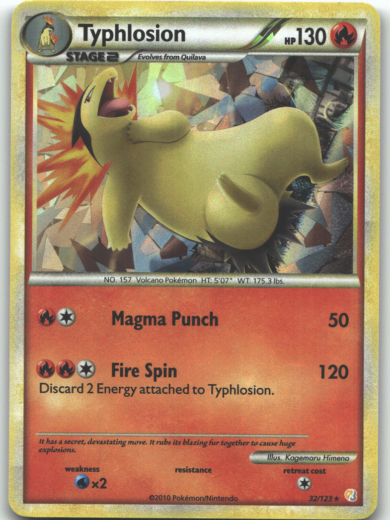 Typhlosion - 32/123 (Cracked Ice Holo)