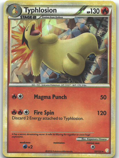 Typhlosion - 32/123 (Cracked Ice Holo)