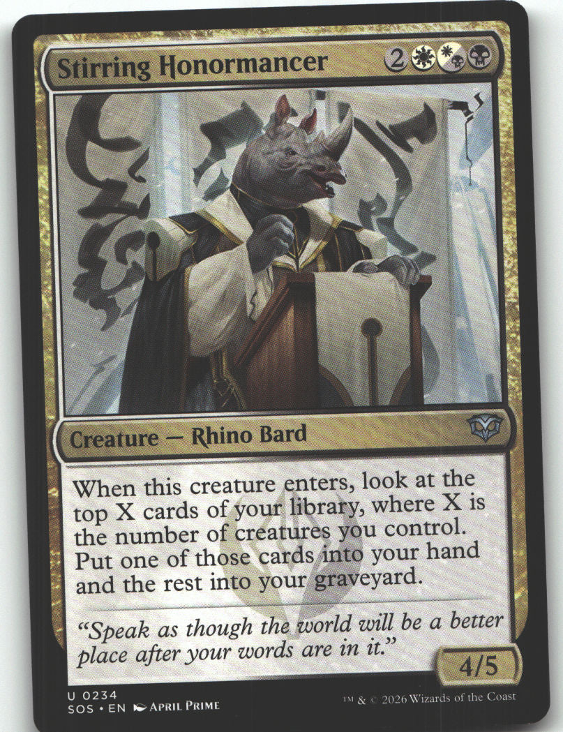 Stirring Honormancer