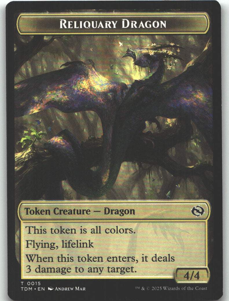 Reliquary Dragon // Dragon (0011) Double-Sided Token