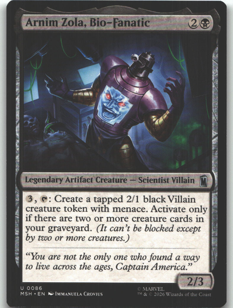 Arnim Zola, Bio-Fanatic