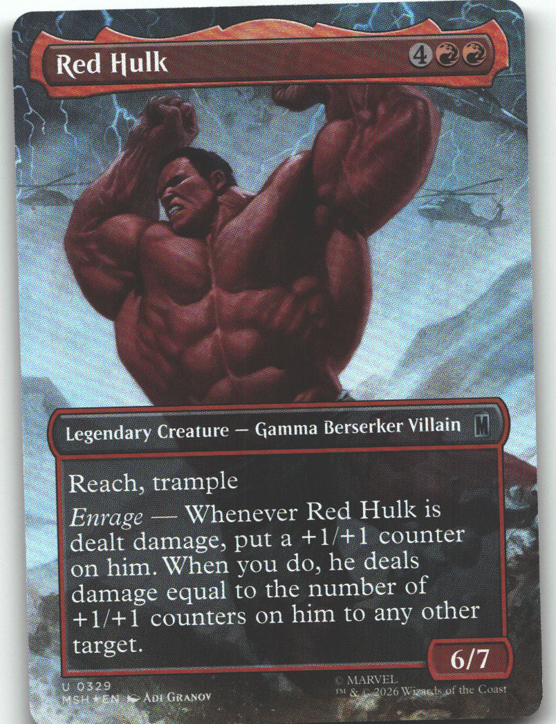 Red Hulk (Borderless)