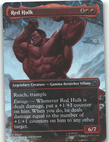 Red Hulk (Borderless)