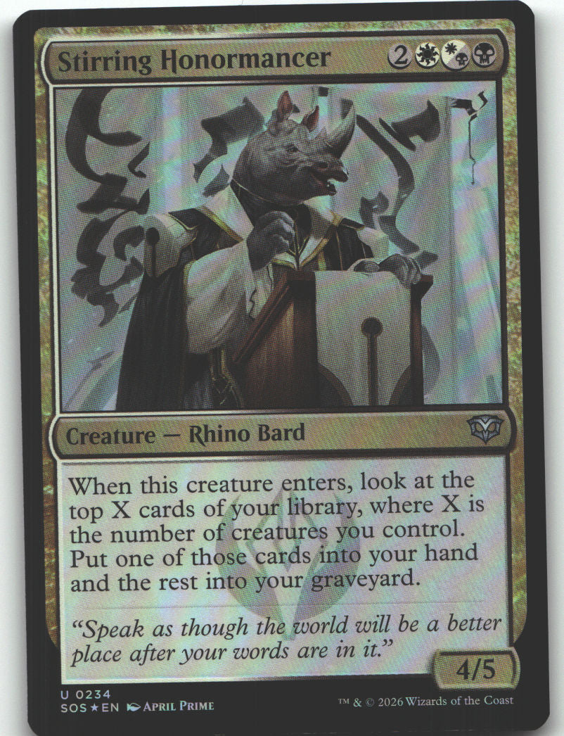 Stirring Honormancer