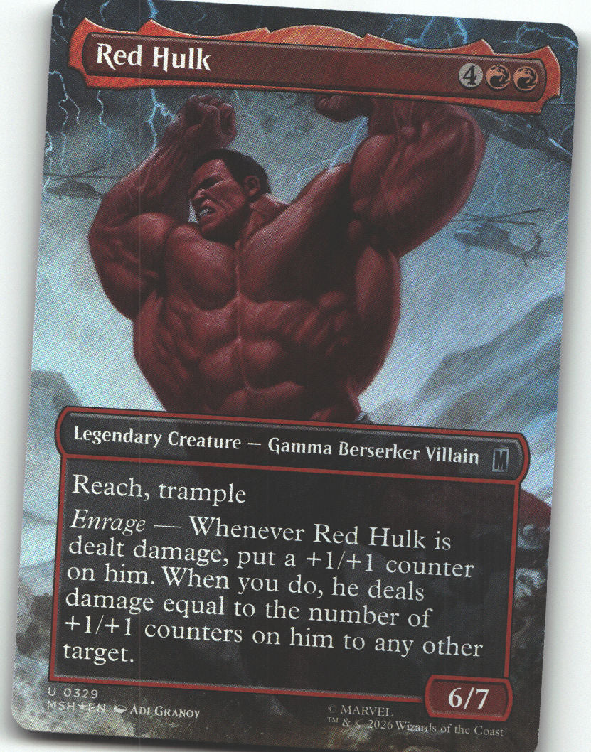 Red Hulk (Borderless)
